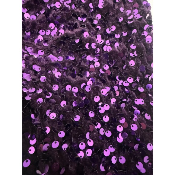 Purple Sequin Mermaid Pull On Bell Bottom Pants Toddler Girls L 4T‎ Unbranded - Picture 5 of 8